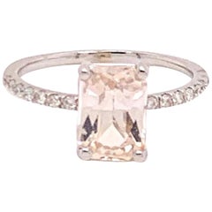 Diamond Sapphire Ring 2.29 TCW 14k Gold Women Certified