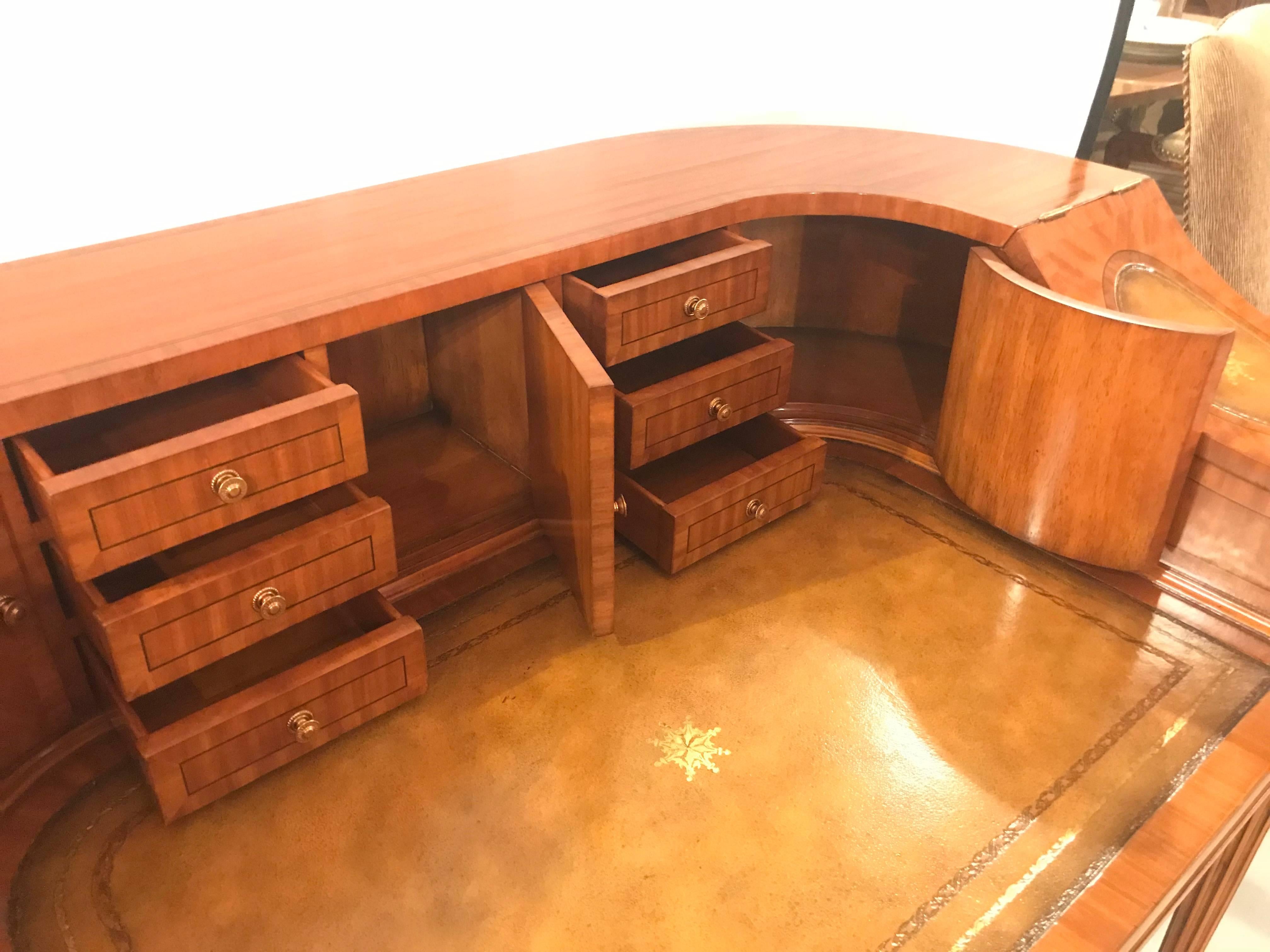 Fine Satinwood Adams Style Carlton House Desk by Maitland-Smith 7
