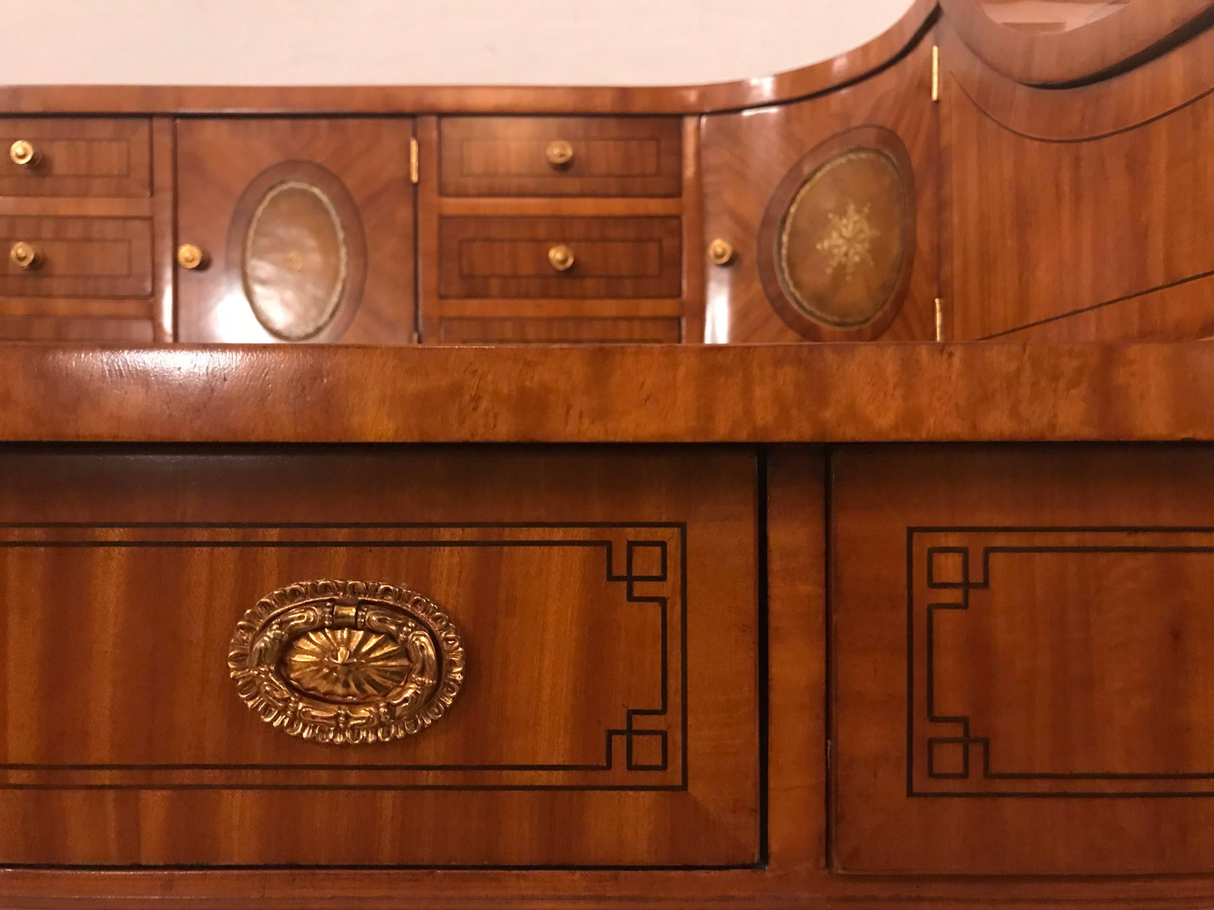 Fine Satinwood Adams Style Carlton House Desk by Maitland-Smith 13
