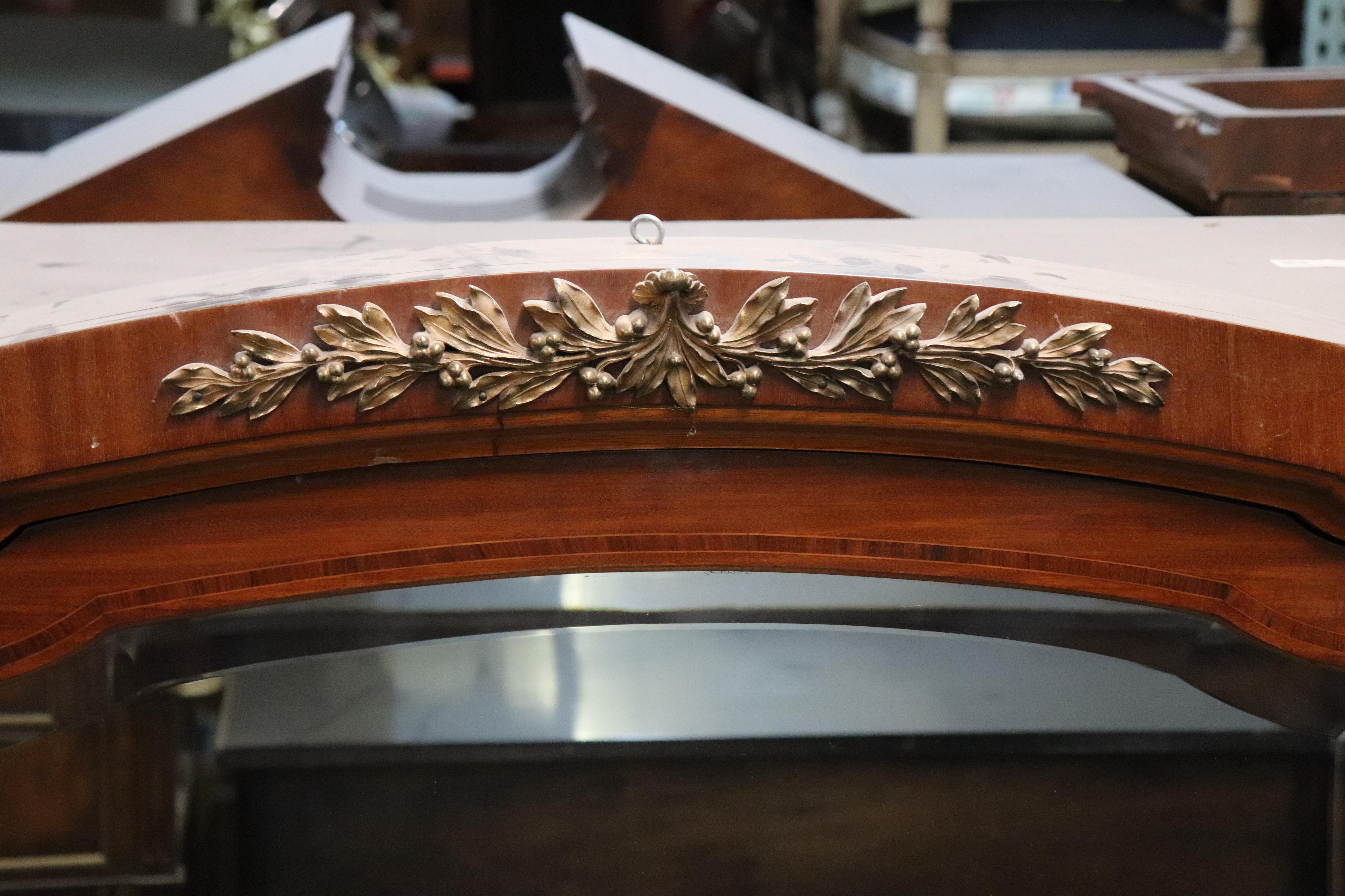 Fine Satinwood and Bronze Mounted French Art Nouveau Louis XVI Armoire For Sale 1