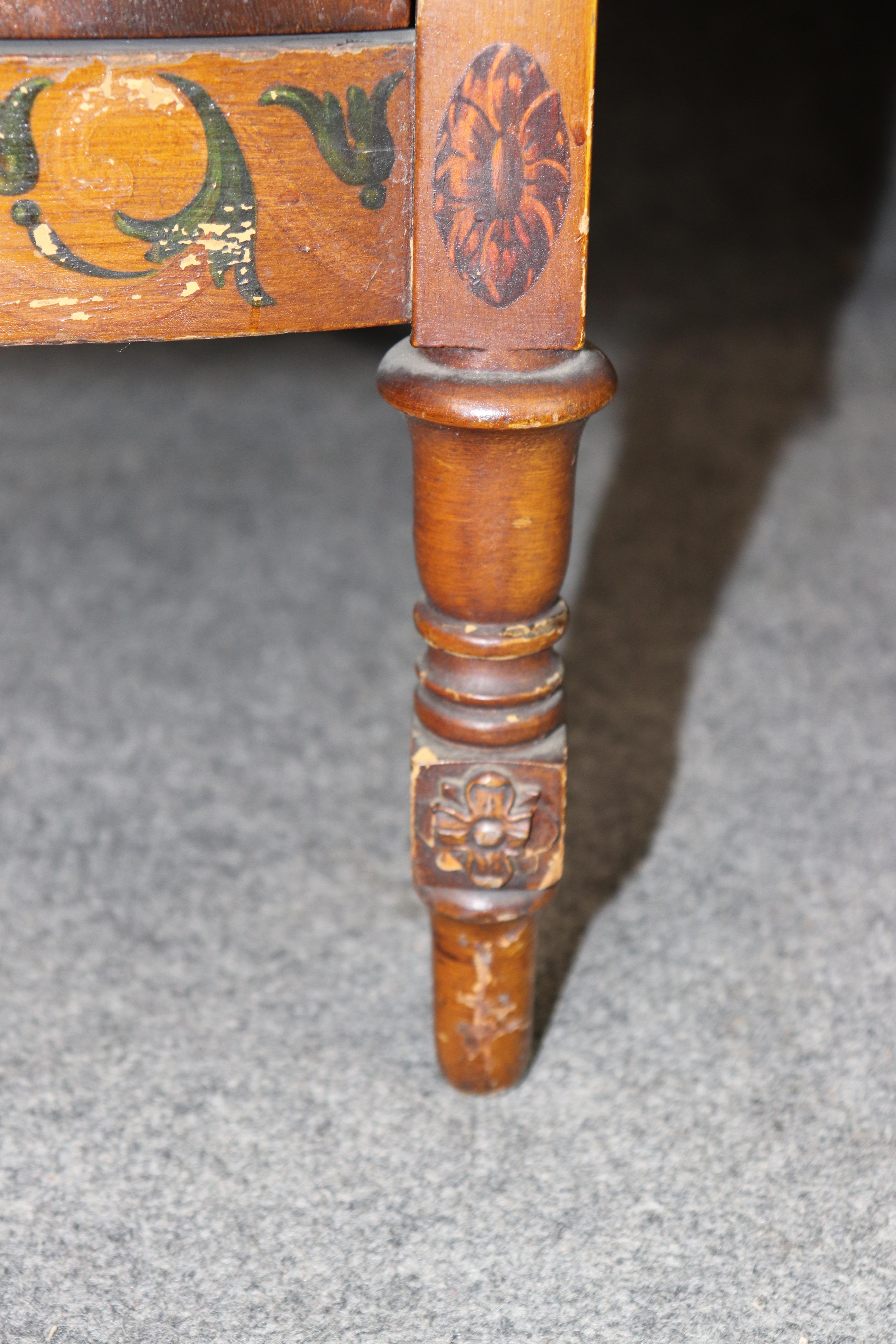Fine Satinwood and Walnut Paint Decorated Adams Style Ladies Vanity 1920s Era im Angebot 4