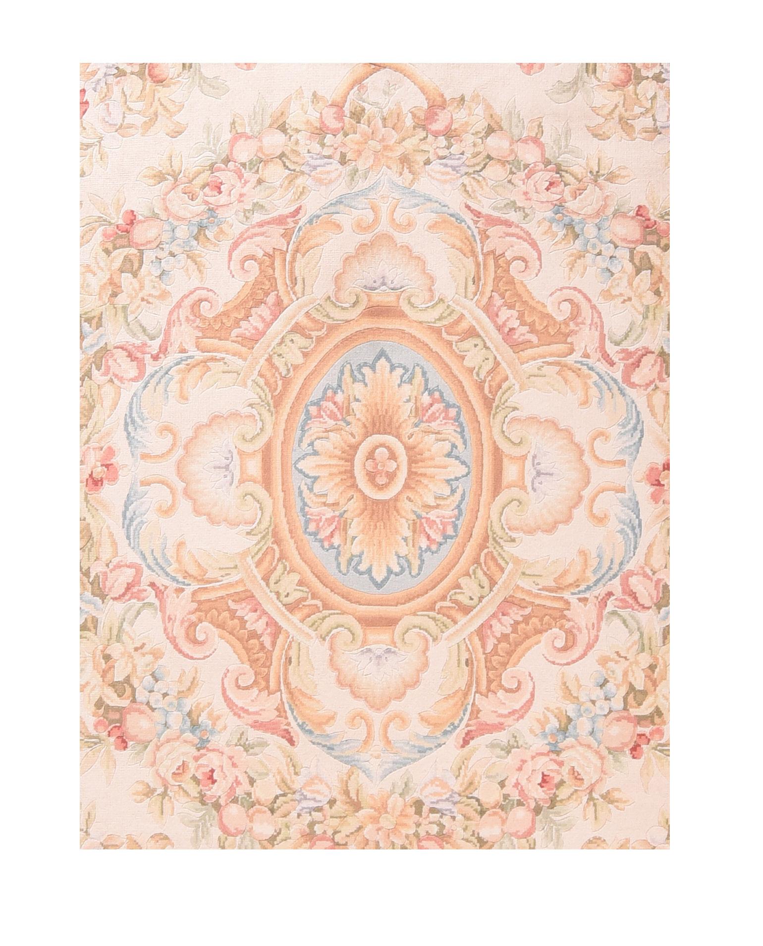 Fine savonery weave rug, hand knotted

Design: Center Medalion

The Savonnerie manufactory was the most prestigious European manufactory of knotted-pile carpets, enjoying its greatest period circa 1650-1685; the cachet of its name is casually