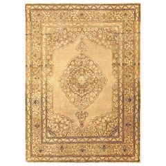 Fine Scatter Size Antique Persian Tabriz Rug. Size: 4 ft x 5 ft 8 in