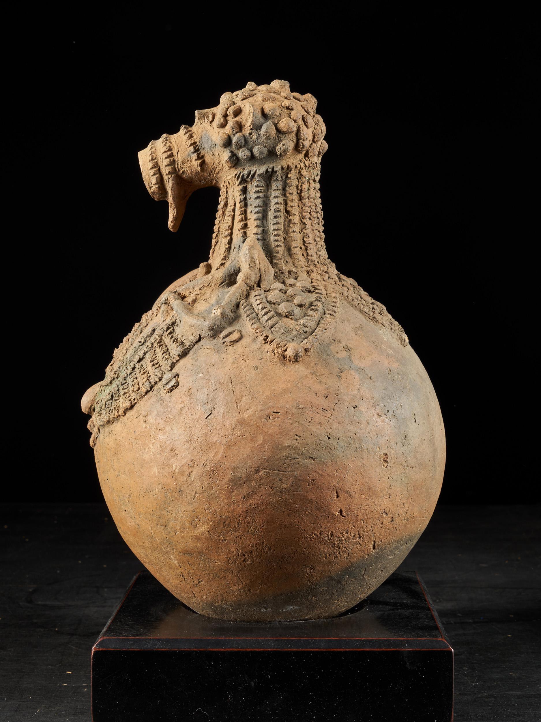 Anthropomorphic Clay Pots have been used by the Village Population of Gaanda Tribe, settling in the remote areas of Gongola and Benue River. These Spirit-Pots have been used nearly by every Tribal Family, inside the House Shrines, to worship local