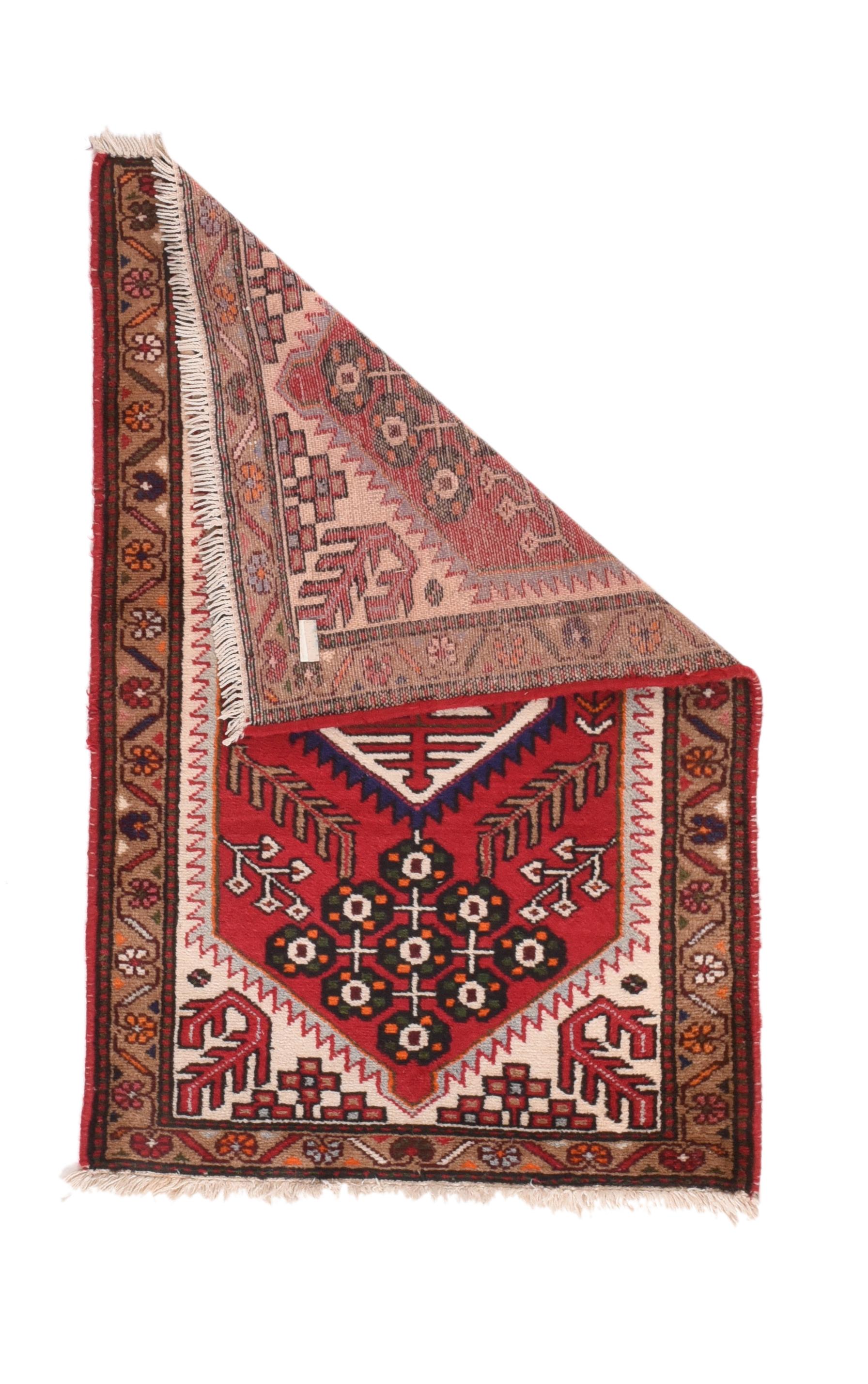Tribal Fine Semi Antique Hamedan Persian Rug, Hand Knotted, circa 1950
