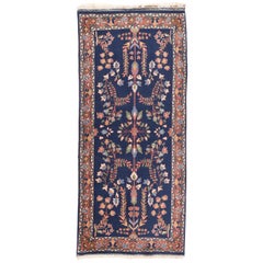 Semi Navy Fine Persian Sarouk Area Rug