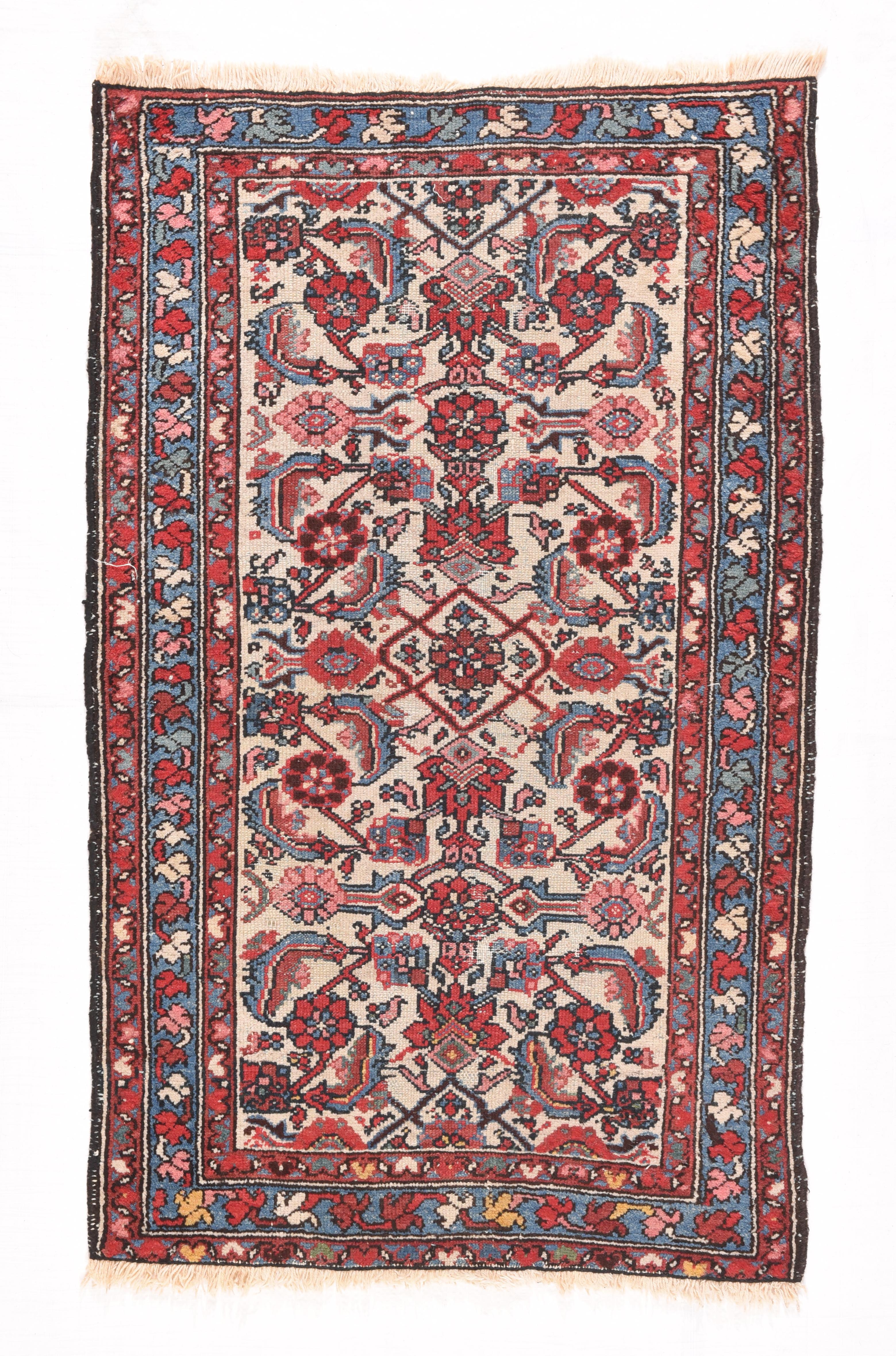 Hand-Knotted Vintage Persian Hamedan