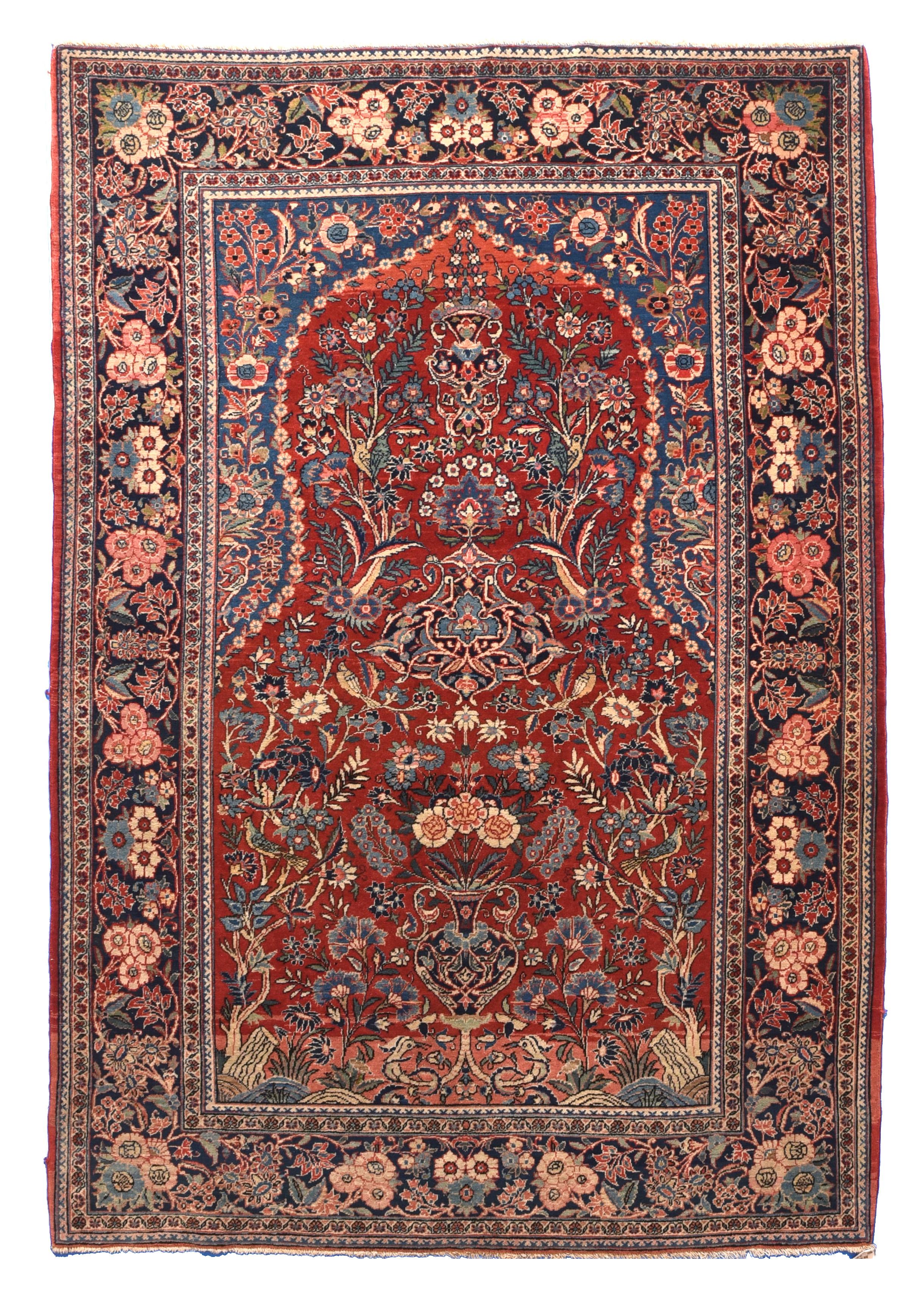 Vintage Persian Kashan In Good Condition For Sale In New York, NY