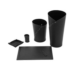 Fine set for office and study in leather GIULIO