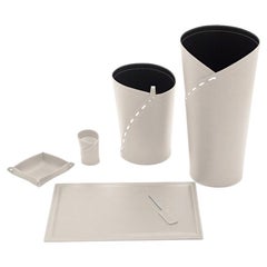 Fine set for office and study in leather GIULIO