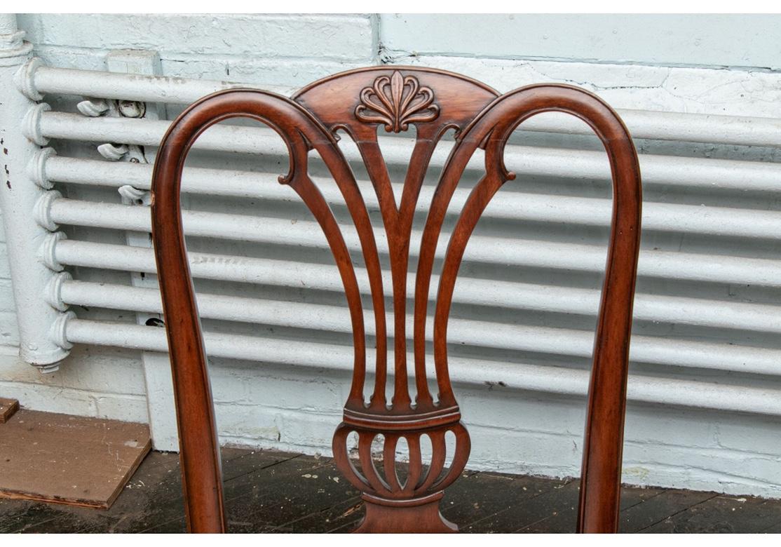 Fine Set of 10 Chippendale Style Mahogany Side Chairs 5
