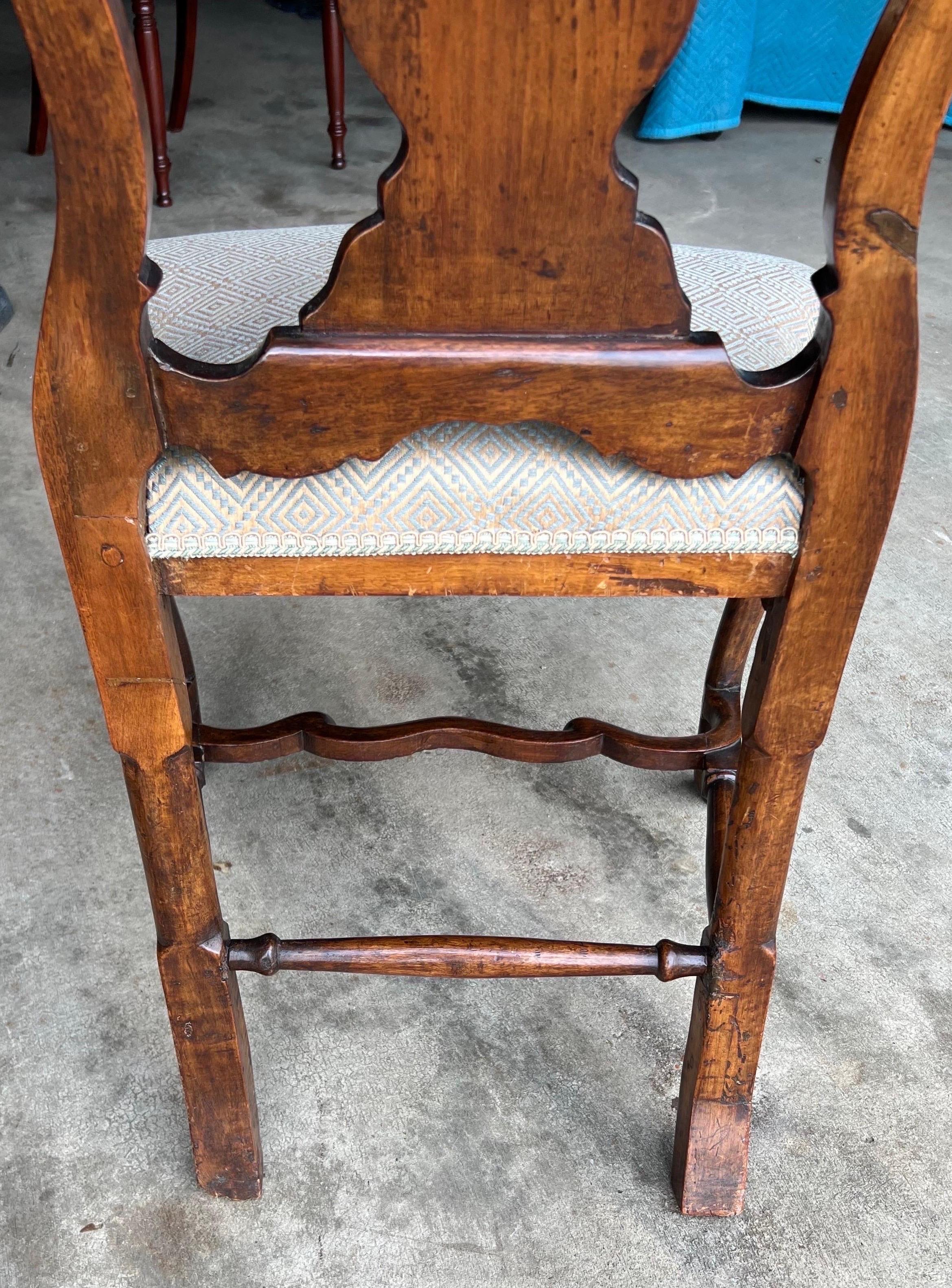 Fine Set of 10 Early 18th Century Italian Dining Chairs For Sale 10