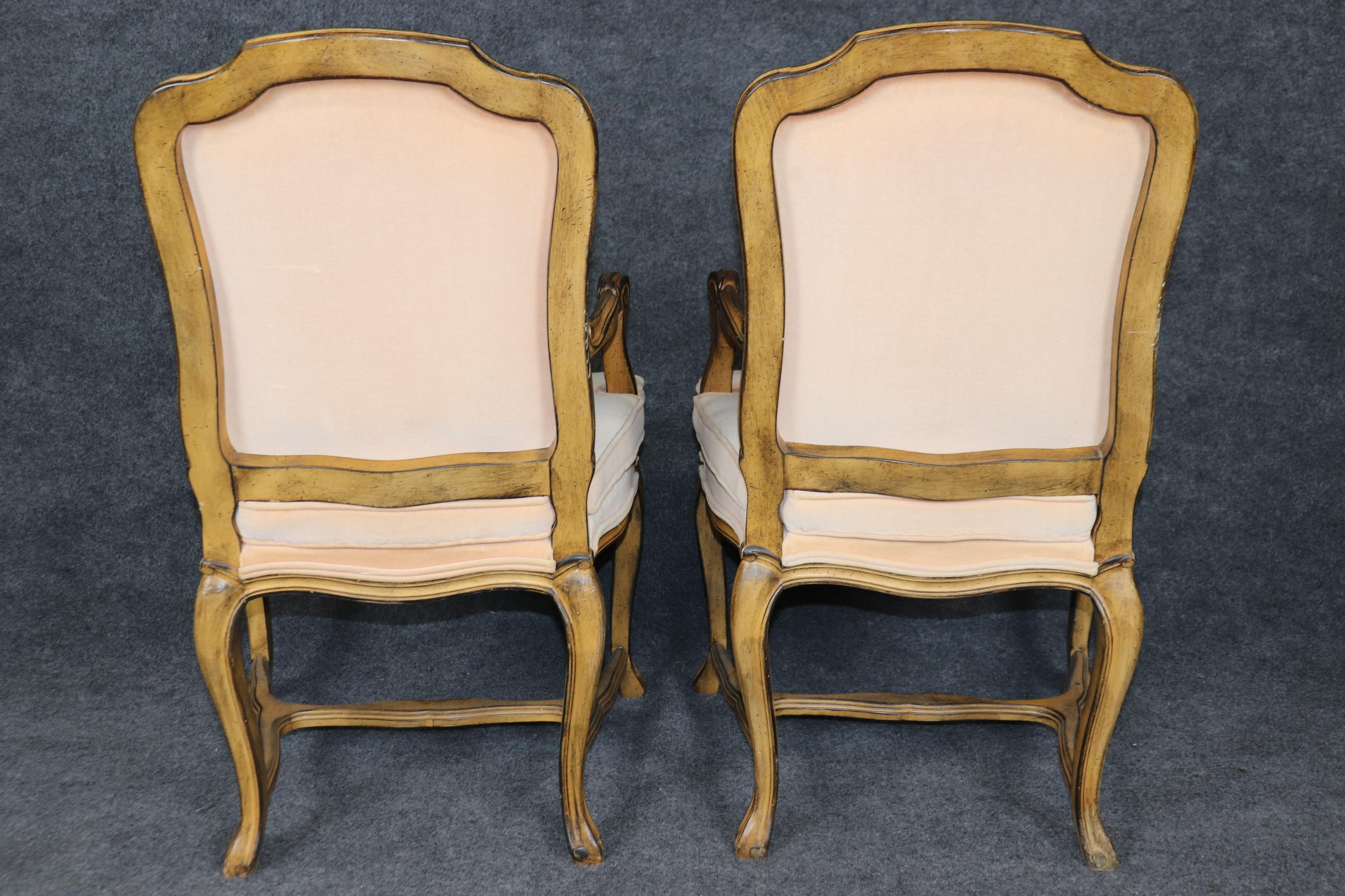 Fine Set of 10 French Carved Walnut Louis XV Dining Chairs 1