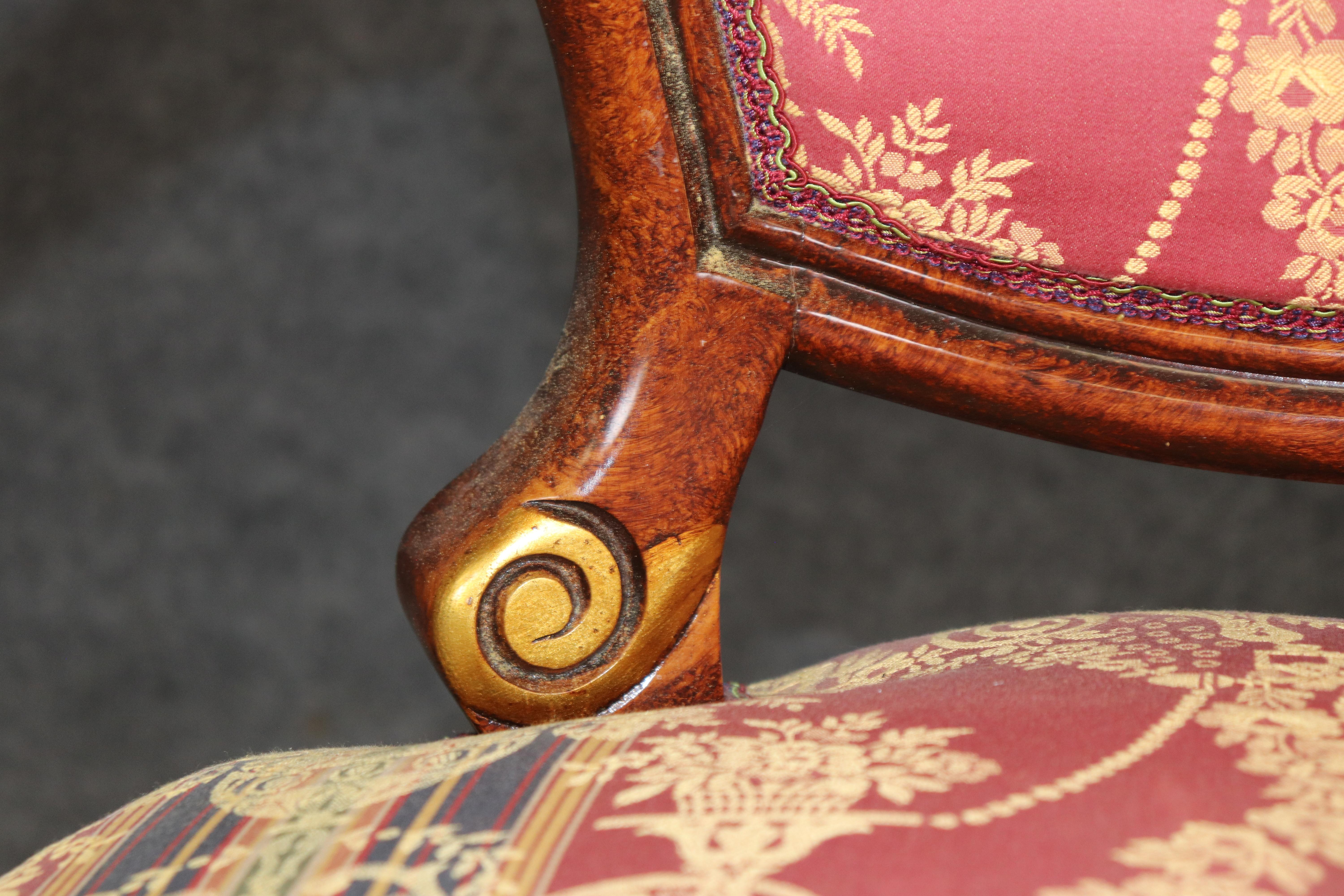 Fine Set of 10 French Louis XV Rococo Carved Mahogany Dining Chairs For Sale 6