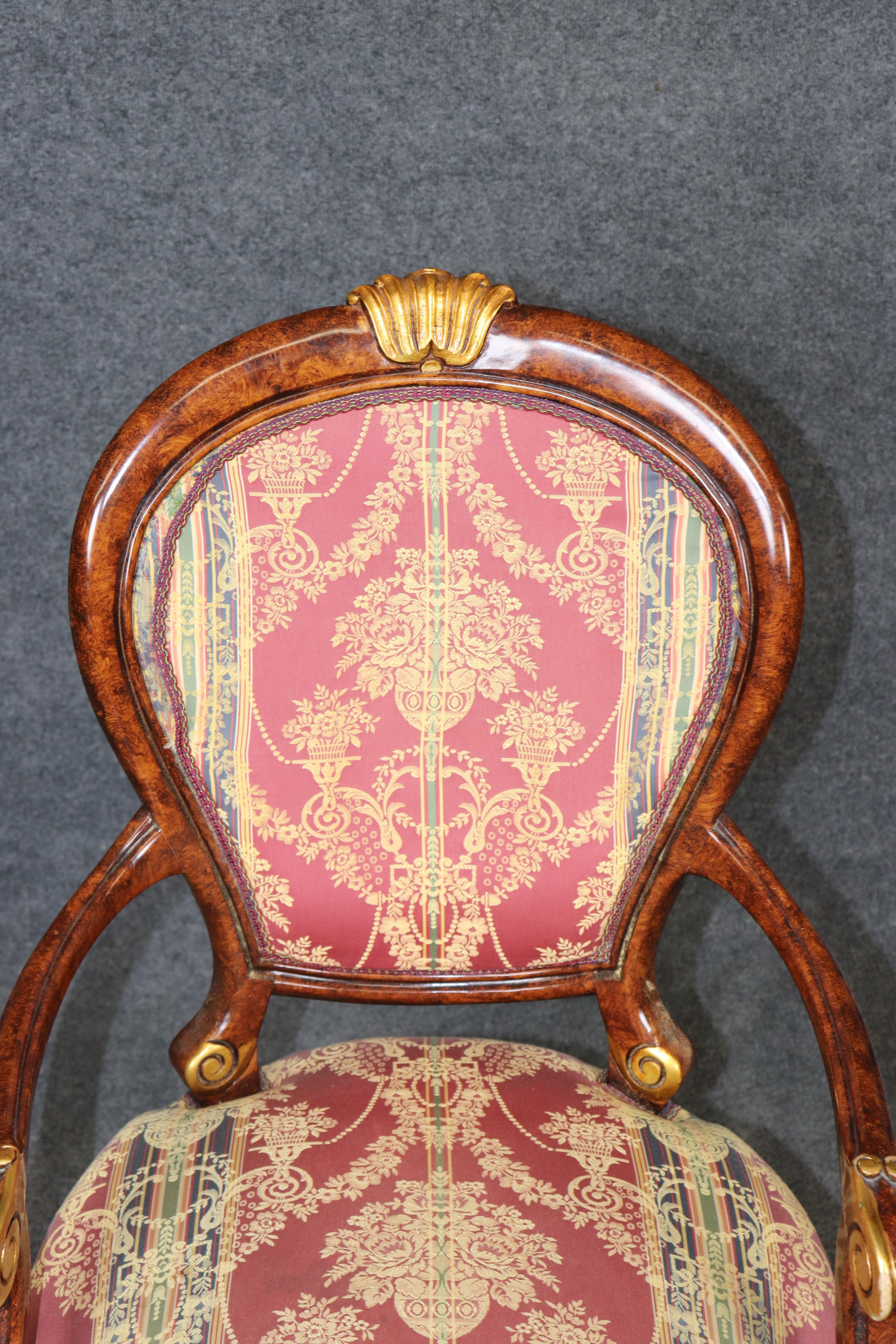 Fine Set of 10 French Louis XV Rococo Carved Mahogany Dining Chairs For Sale 8