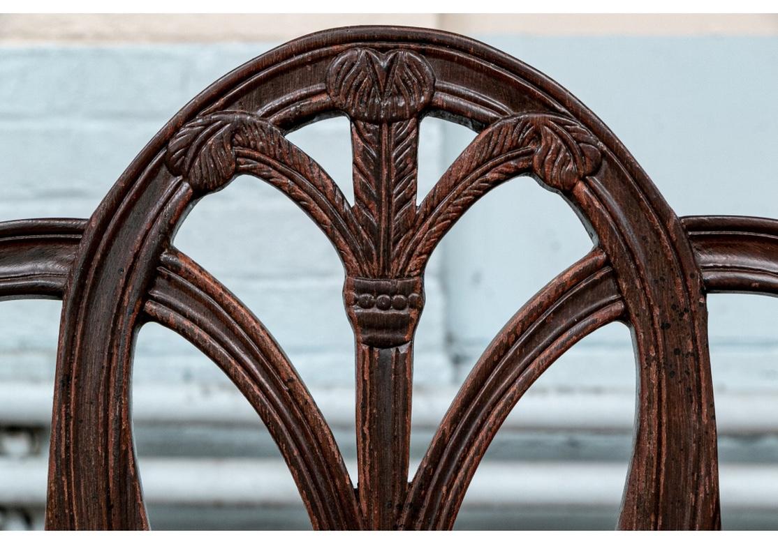 Fine Set of 12 Sheraton Style Mahogany Dining Chairs 9
