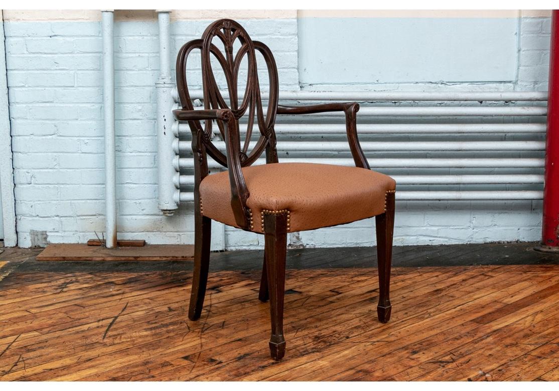 Fine Set of 12 Sheraton Style Mahogany Dining Chairs 12