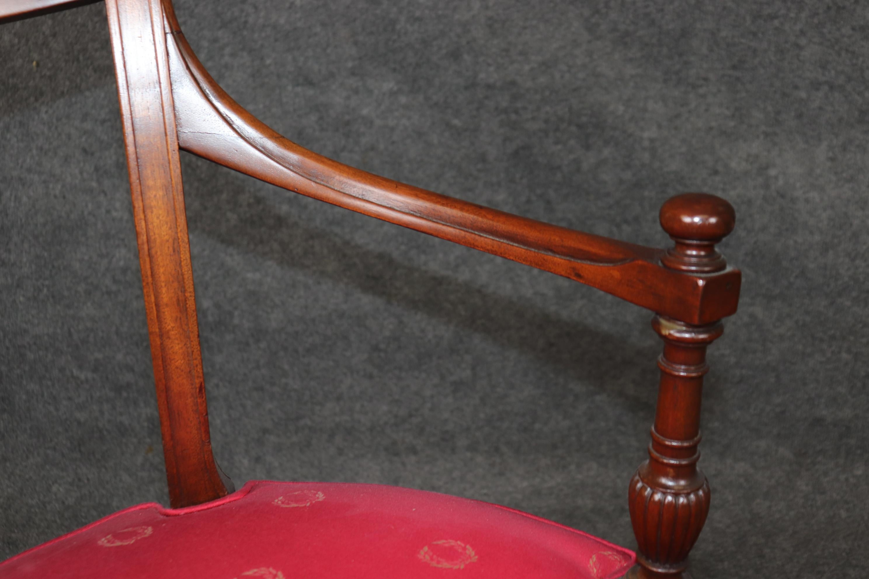 Raffinato set di 12 sedie da pranzo in stile Reggenza francese con intarsi in ottone e palissandro in vendita 4