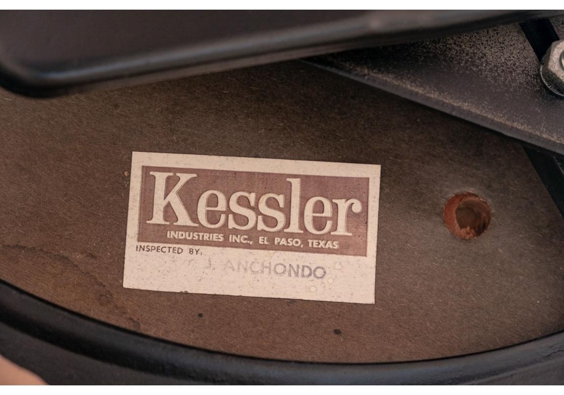 20th Century Fine Set of 6 Vintage Kessler Cast Aluminum Swivel Bar Stools For Sale