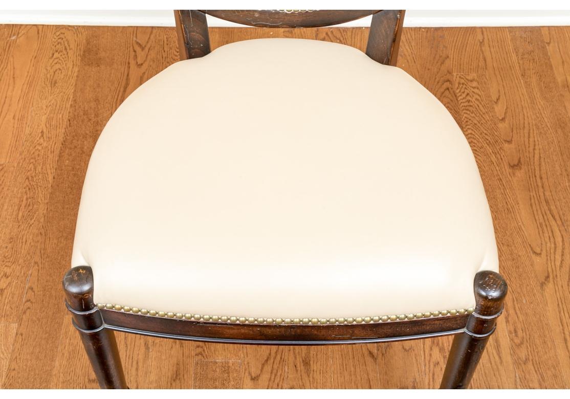 Fine Set Of 8 Baker Milling Road Dining Chairs In Louis Philippe Style 4