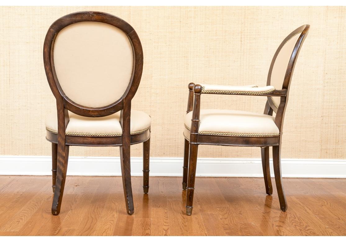 Fine Set Of 8 Baker Milling Road Dining Chairs In Louis Philippe Style 6