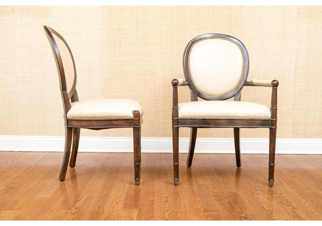 Fine Set Of 8 Baker Milling Road Dining Chairs In Louis Philippe Style 7