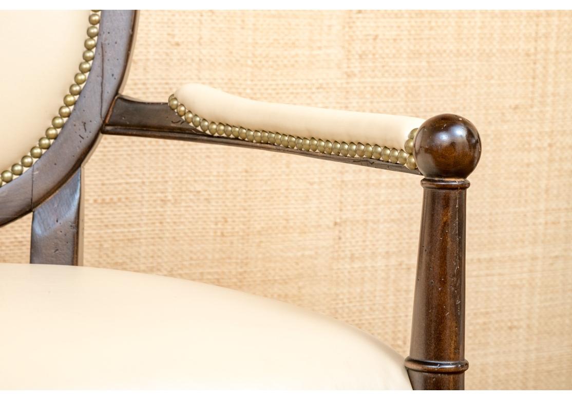 Fine Set Of 8 Baker Milling Road Dining Chairs In Louis Philippe Style 9