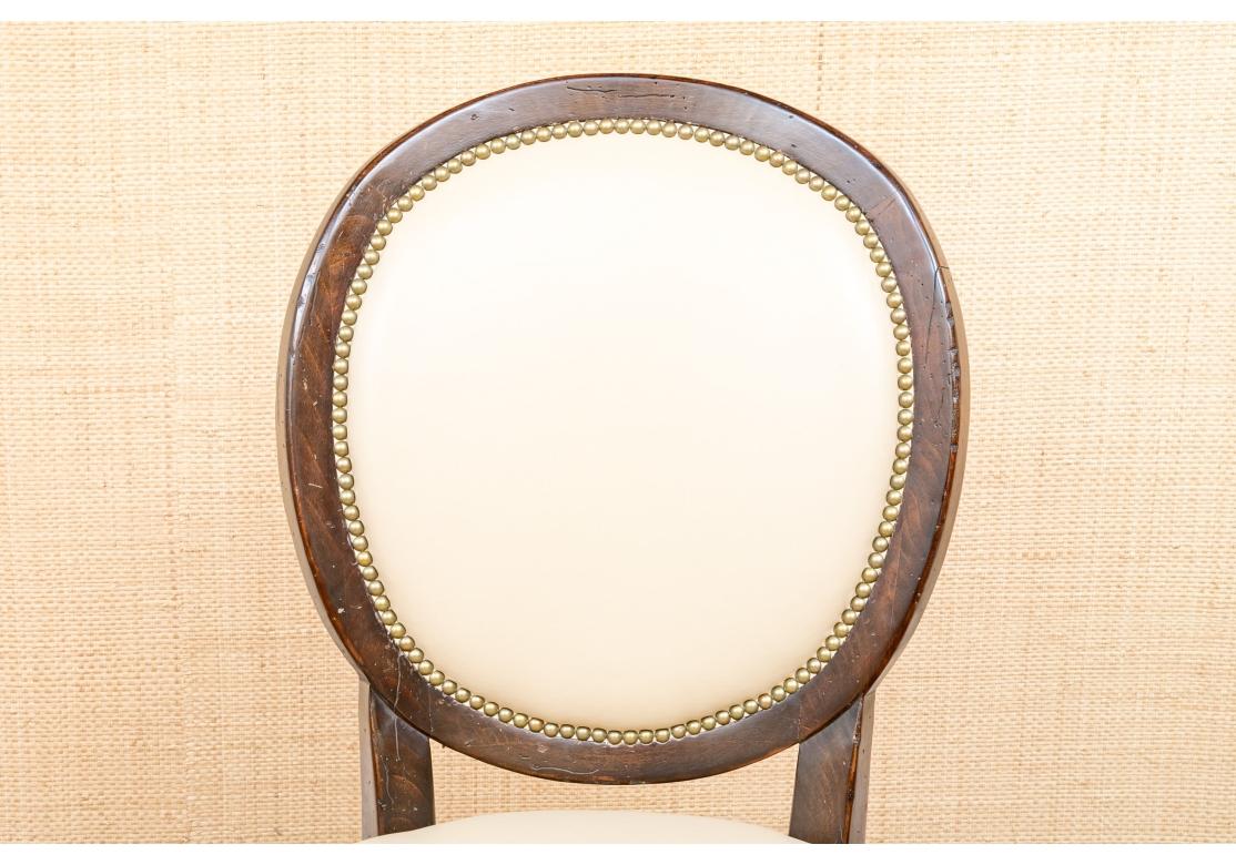 Fine Set Of 8 Baker Milling Road Dining Chairs In Louis Philippe Style In Fair Condition In Bridgeport, CT