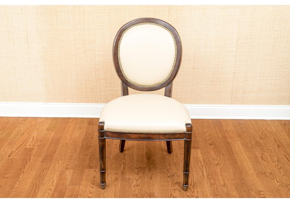 Fine Set Of 8 Baker Milling Road Dining Chairs In Louis Philippe Style 1