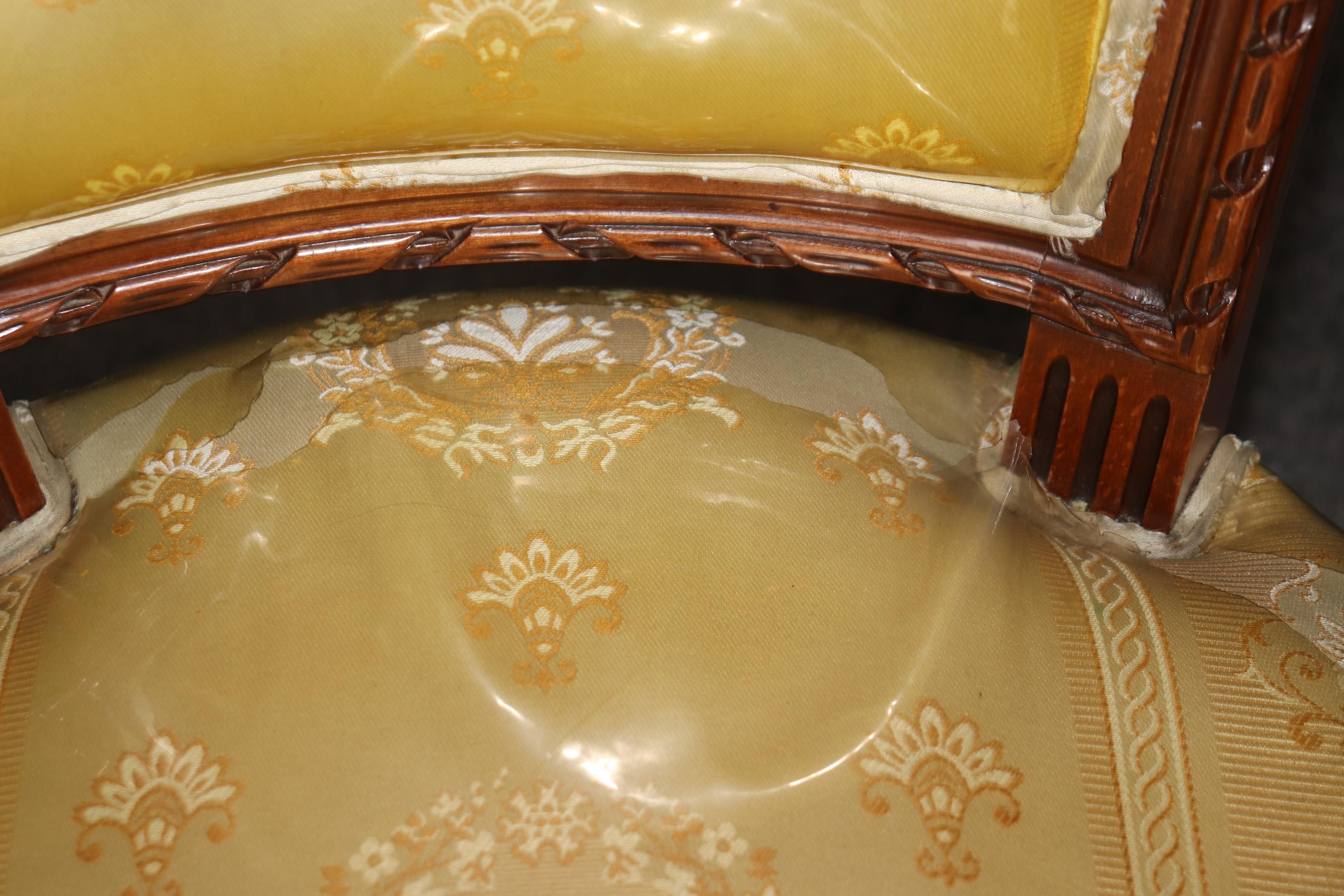 Fine Set of 8 Early 1900s Era French Louis XVI Style Walnut Dining Chairs For Sale 6