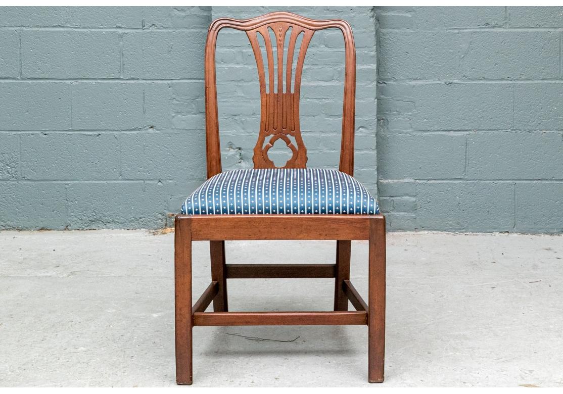Fine Set Of Eight Mahogany Hepplewhite Style Dining Chairs For Sale 9