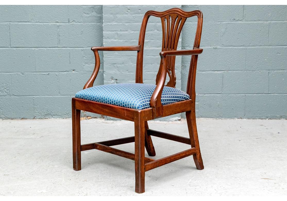 Fine Set Of Eight Mahogany Hepplewhite Style Dining Chairs For Sale 10