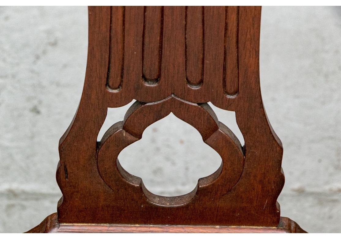 Fine Set Of Eight Mahogany Hepplewhite Style Dining Chairs For Sale 1