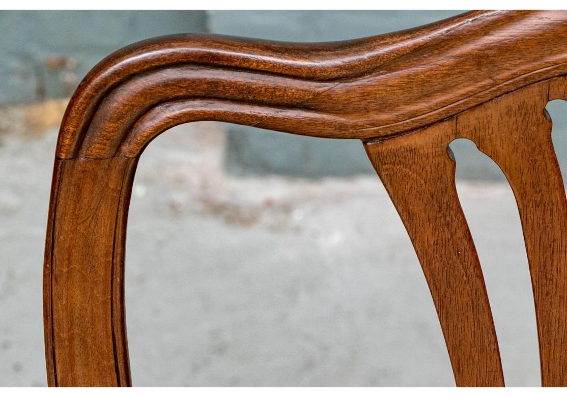 Fine Set Of Eight Mahogany Hepplewhite Style Dining Chairs For Sale 2