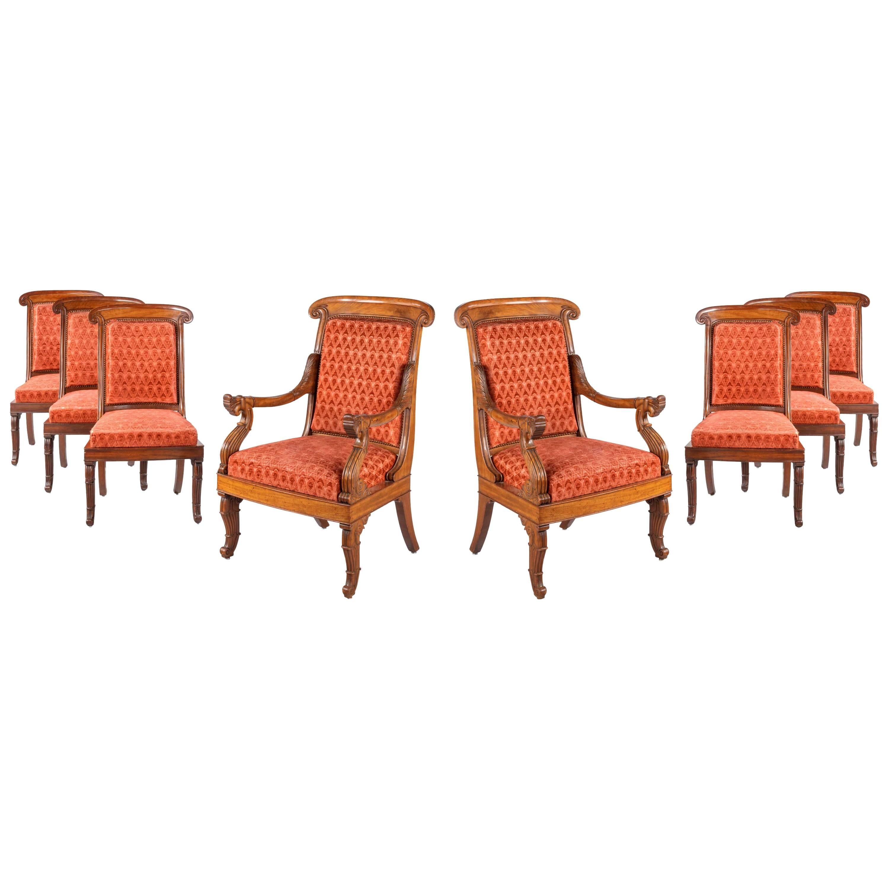 Fine Set of Eight William IV Period Chairs