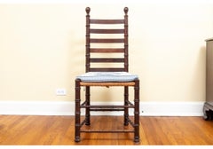 Fine Set of Eleven Faux Bamboo Ladderback Dining Chairs
