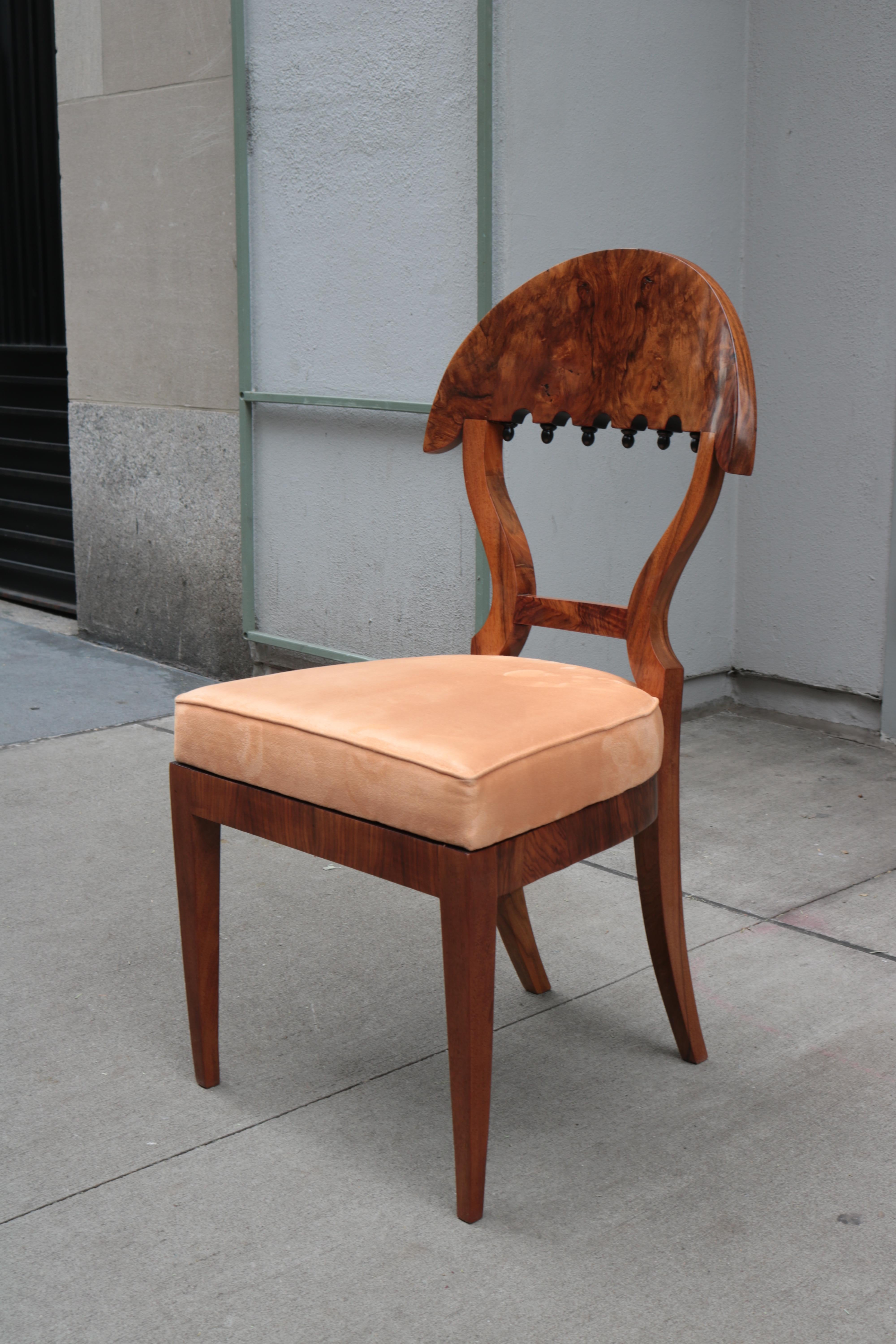 Austrian Fine Set of four Biedermeier Side Chairs