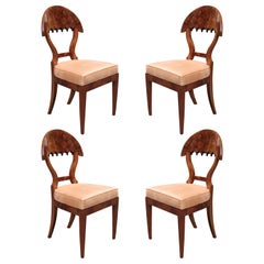 Fine Set of four Biedermeier Side Chairs