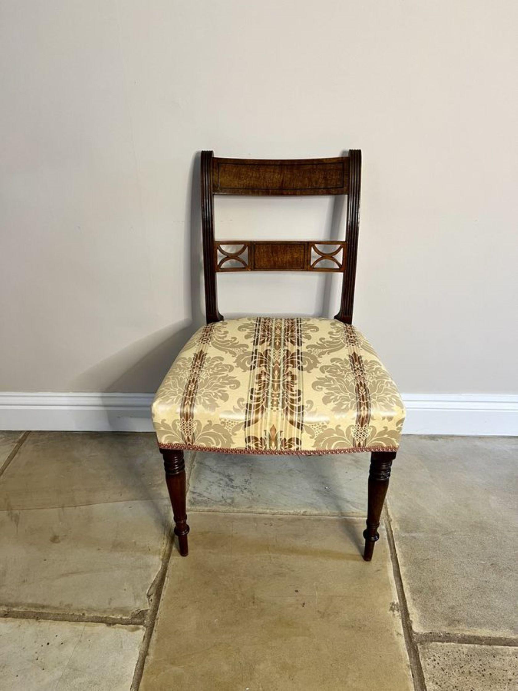 19th Century Fine set of six antique George III quality mahogany dining chairs  For Sale
