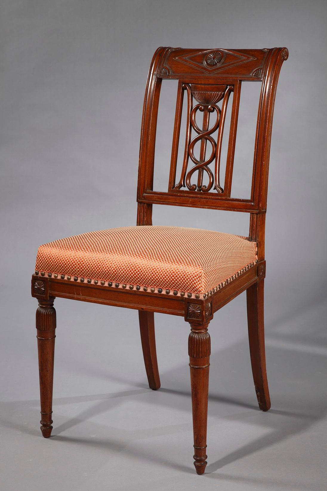 Fine Set of Six Chairs by JB Jacob, French circa 1815 In Good Condition In PARIS, FR