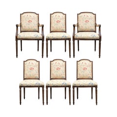 Fine Set Of Six E.J. Victor Newport Collection Carved  Dining Chairs