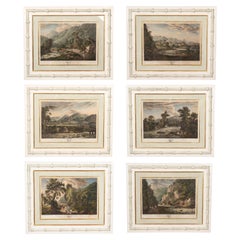 Fine Set of Six Framed Engravings " Views of the Island of Jamaica "