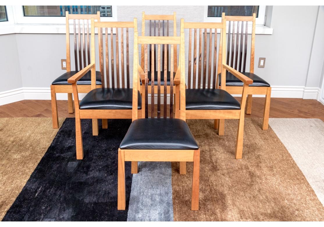 Materiale sintetico Set di sei sedie da pranzo fluttuanti Kevin Kopil in vendita