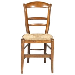 Antique Fine Set of Two Walnut Chairs, Italy, Early 1900