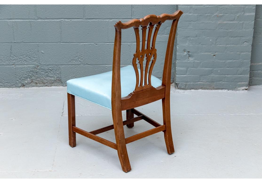 Feines Set von gut geschnitzten Chippendale-Stil Esszimmerstühlen im Angebot 5