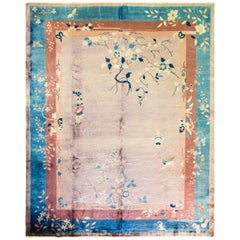 Fine Shinny Wool Art Deco Carpet