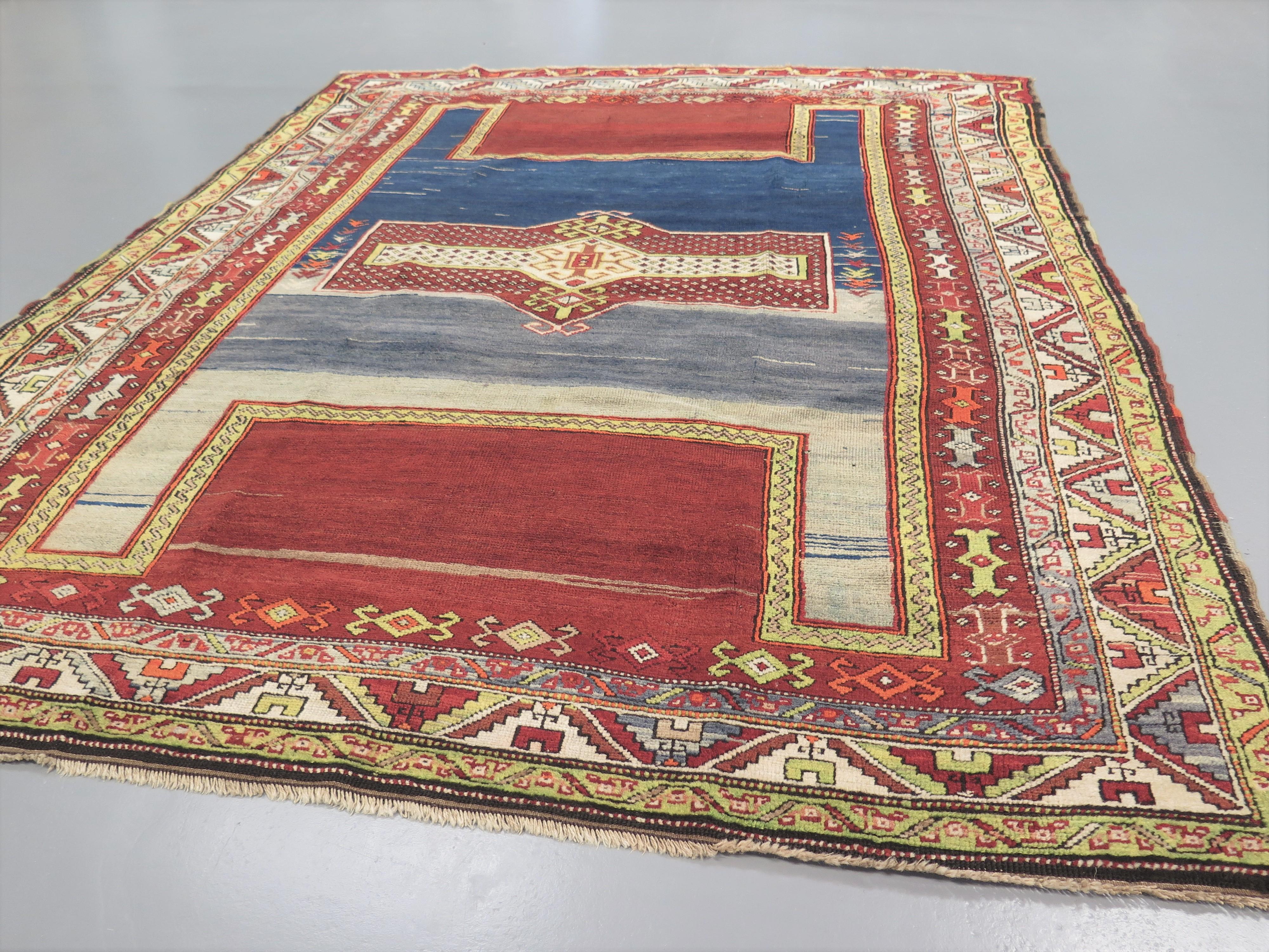 Vegetable Dyed Fine Shirvan Accent Rug, c. 1900 For Sale