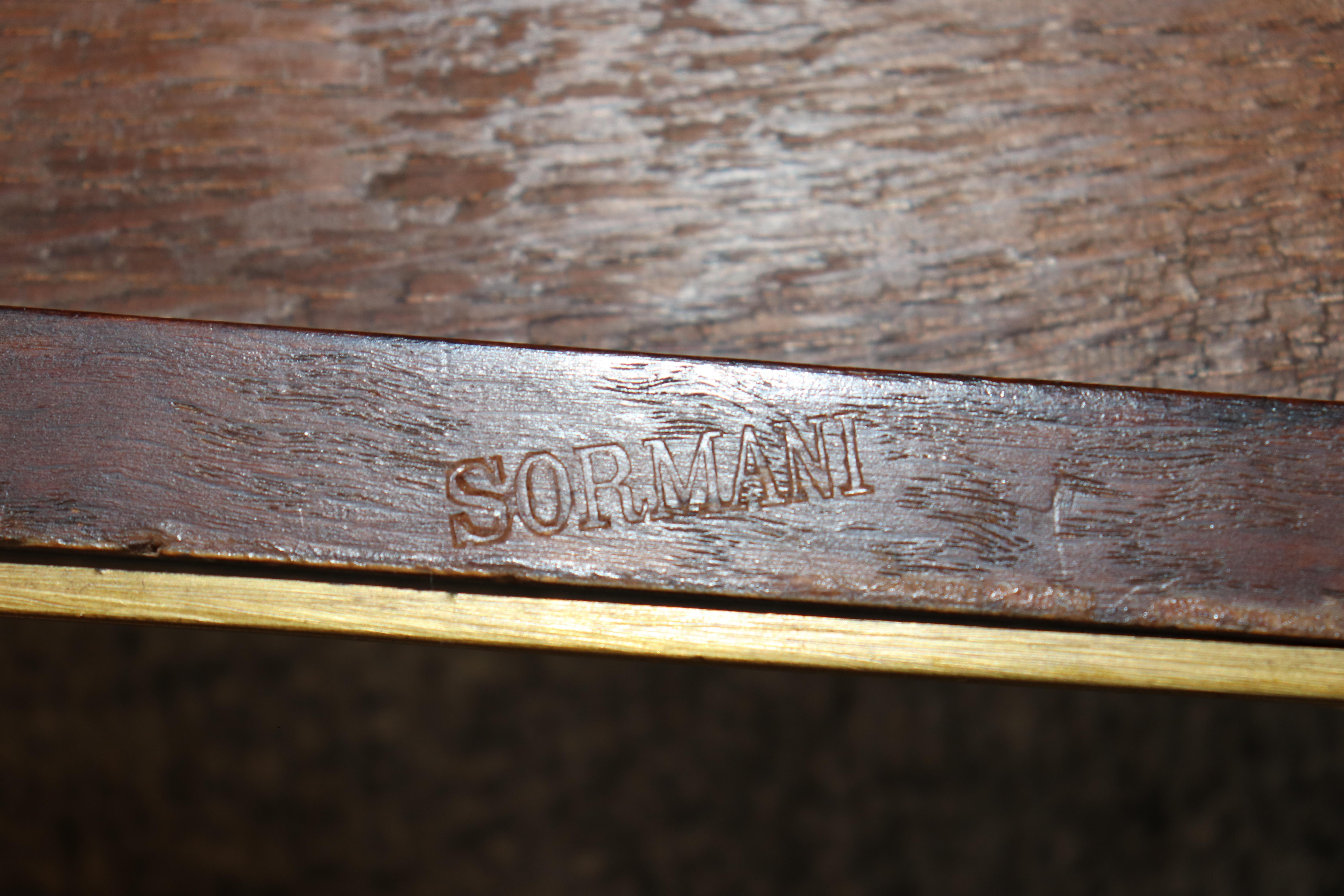 Louis XVI Fine Signed Paul Sormani Kingwood Marquetry Napking Folding Card Games Table