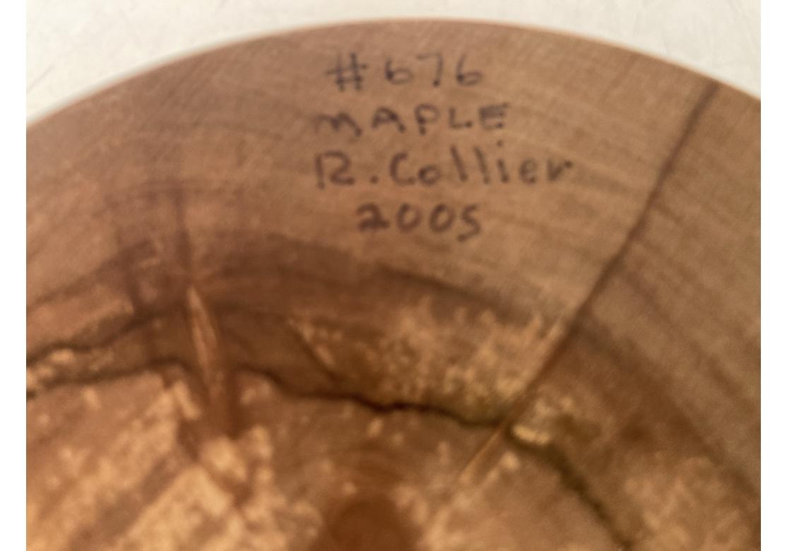 Fine Signed Turned And Polished Maple Vessel For Sale 2