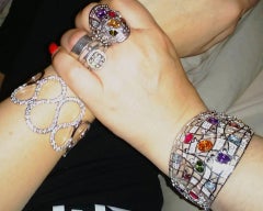 Fine Siledium Silver Rhodium Palladium Plating Elegant Fashion Bracelet by Feri